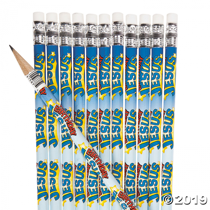 Happy Birthday Jesus Pencils (24 Piece(s))