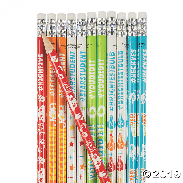 Positive Reward Hashtag Pencils (24 Piece(s))