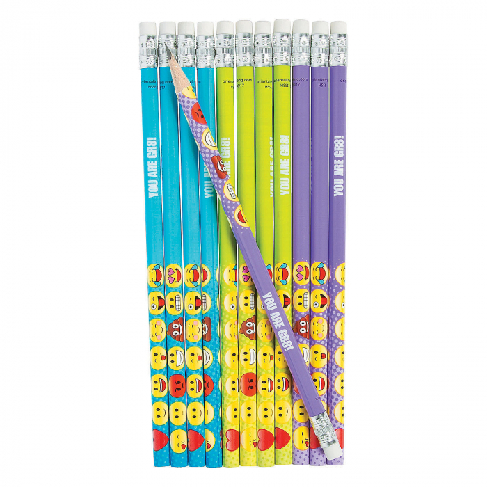 Personalized Emoji Pencils (24 Piece(s))
