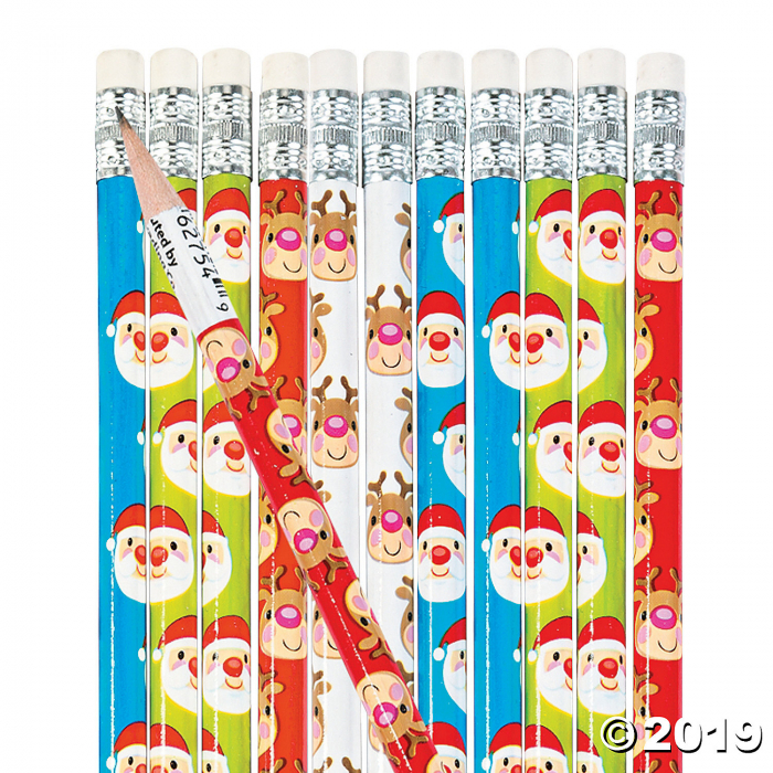 Reindeer & Santa Pencils (24 Piece(s))