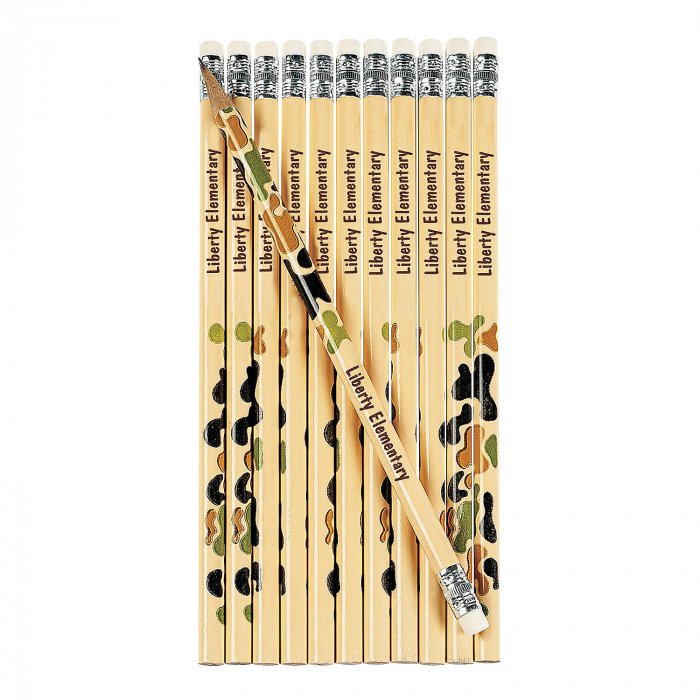 Personalized Camouflage Pencils (24 Piece(s))