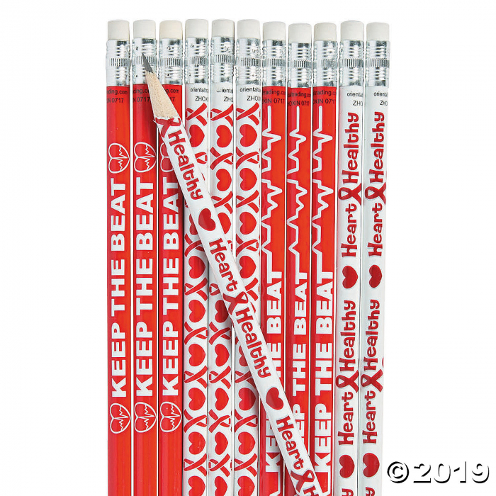 Healthy Heart Awareness Pencils (24 Piece(s))