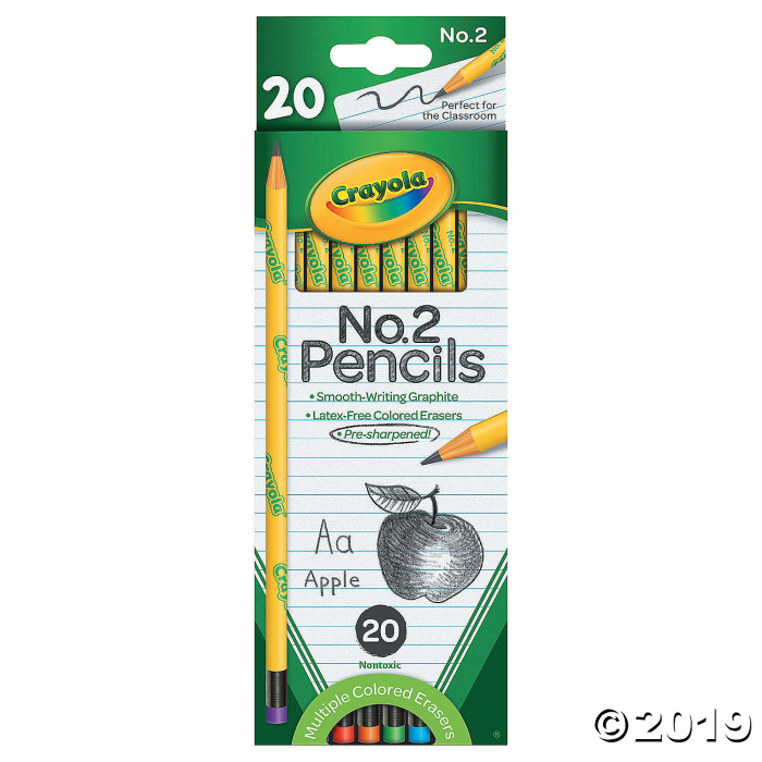 Crayola® No. 2 Pencils - 20 Pc. (1 Set(s)) | GlowUniverse.com