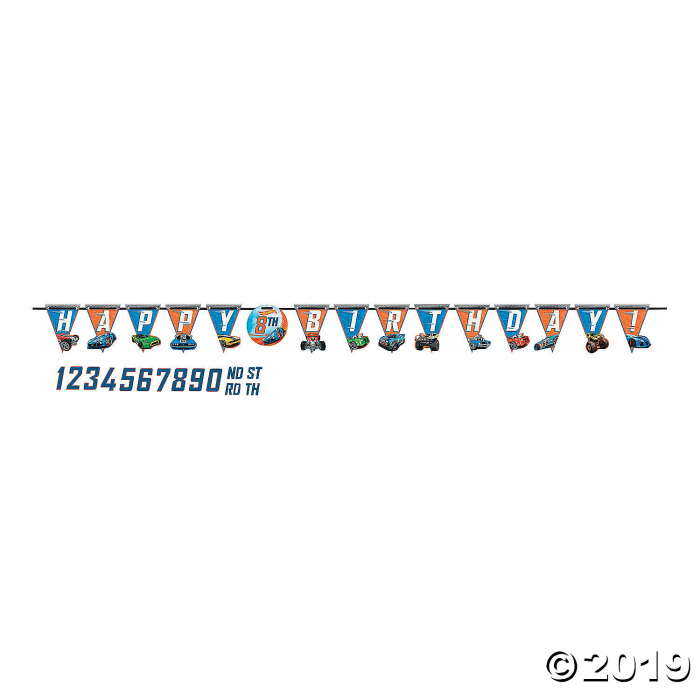Hot Wheels® Add-an-Age Birthday Banner (1 Piece(s)) Hot Wheels® Add-an-Age Birthday Banner (1 Piece(s))
