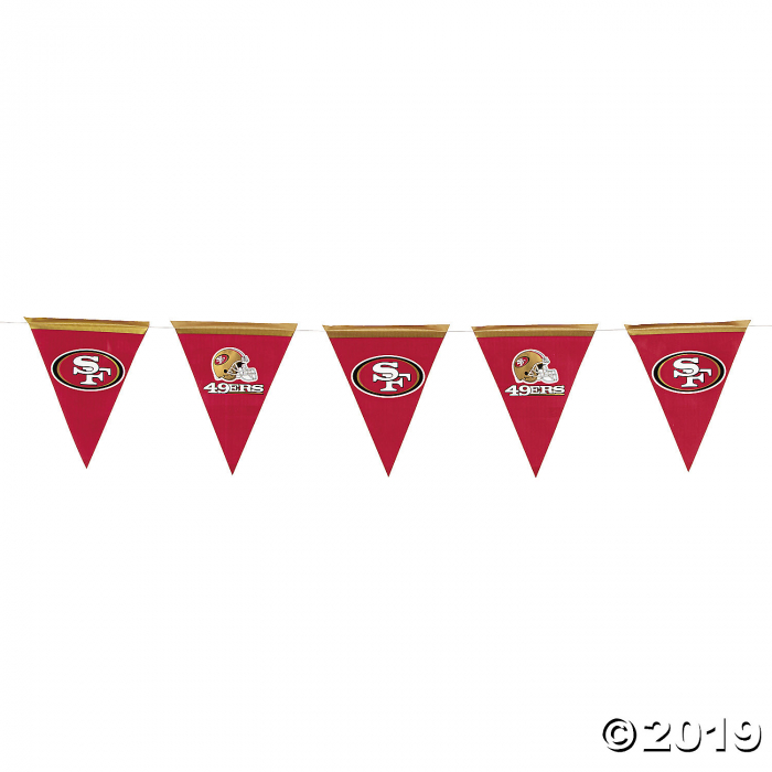 NFL® San Fransisco 49ers Plastic Pennant Banner (1 Piece(s))