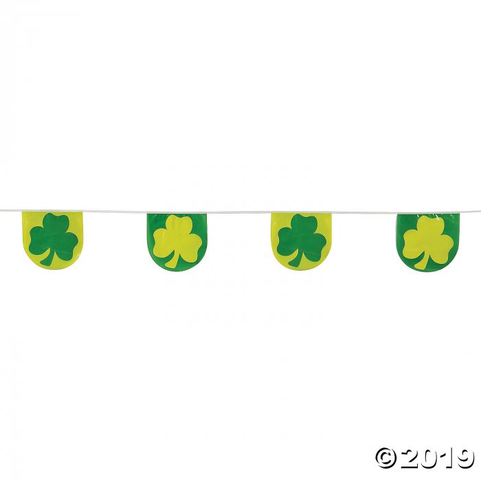 St. Patrick's Day Shamrock Pennant Banner (1 Piece(s))