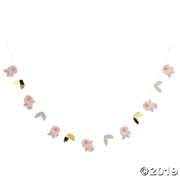 Painted Floral Garland (1 Piece(s))