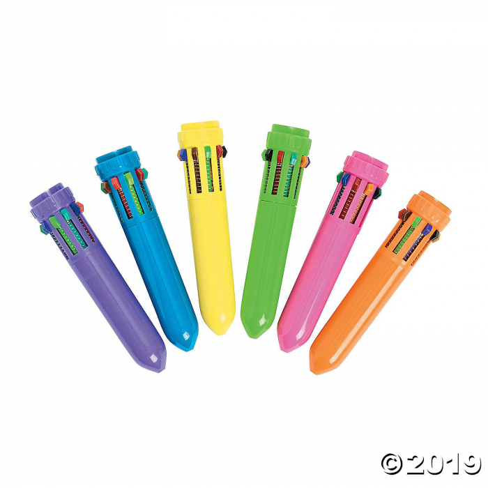 Mini Neon Shuttle Pens (Per Dozen)