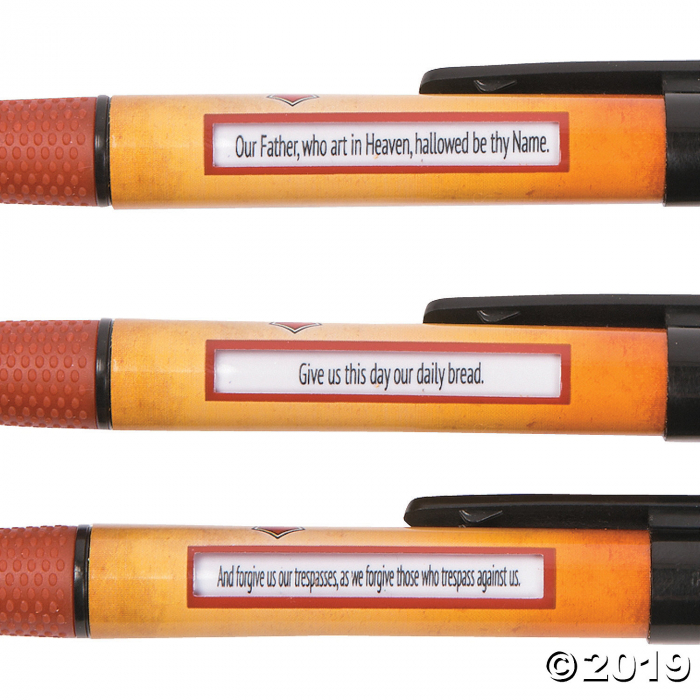 The Lord's Prayer Message Pens (Per Dozen)