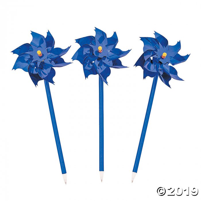 Blue Pinwheel Pens (Per Dozen)