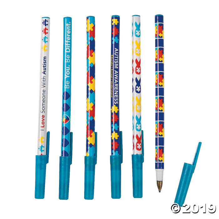 Autism Awareness Pen Assortment (72 Piece(s))