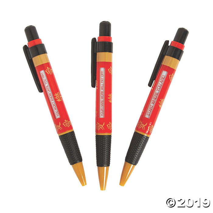 Chinese New Year Message Pens (Per Dozen)