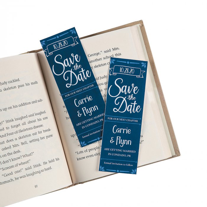 Personalized Save the Date Bookmarks (24 Piece(s))