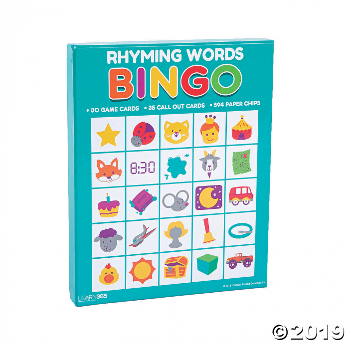 Rhyming Words Bingo (1 Set(s)) | GlowUniverse.com