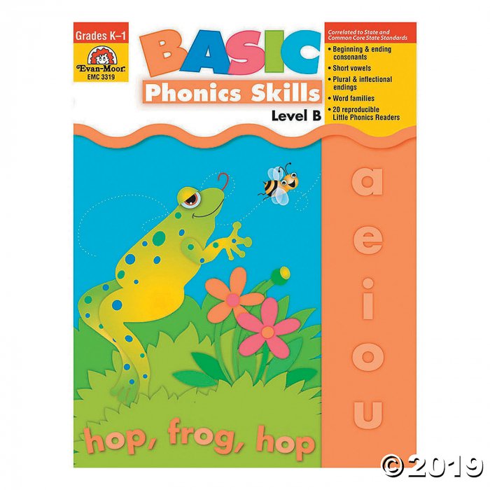 Basic Phonics Skills Book - Teacher Reproducibles, Grade K- 1 (Level B) (1 Piece(s))