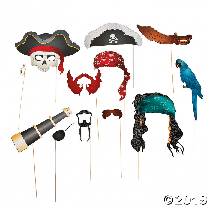 Pirate Photo Stick Props (Per Dozen)