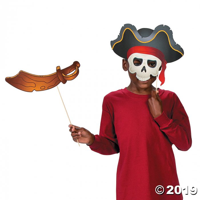 Pirate Photo Stick Props (Per Dozen)