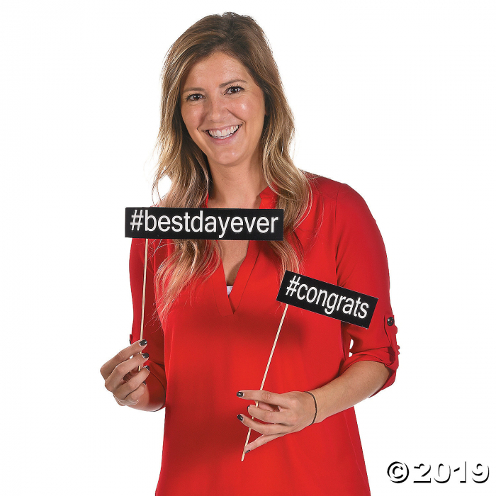 Hashtag Photo Stick Props (Per Dozen)