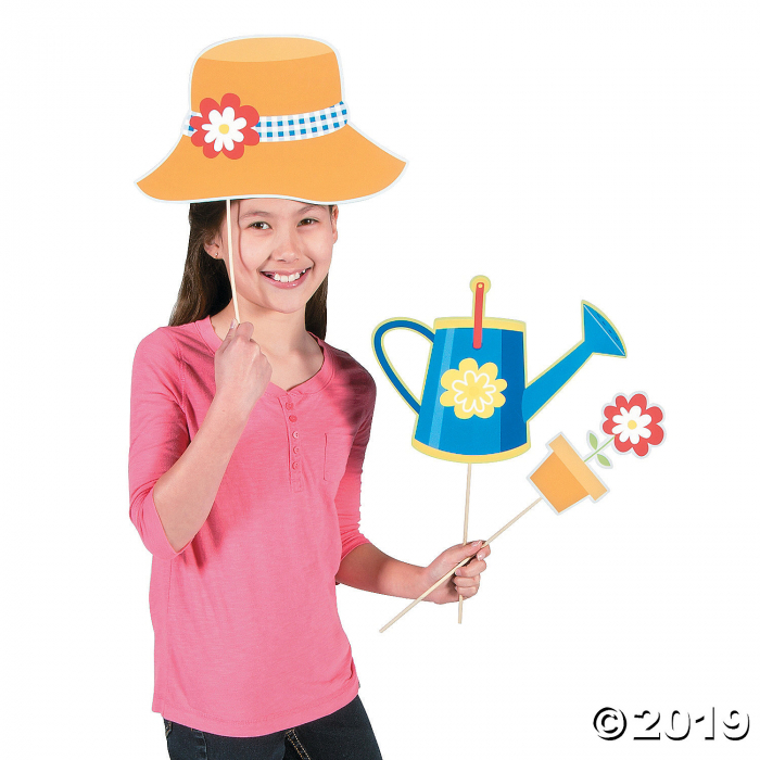 Garden Party Photo Stick Props (Per Dozen)