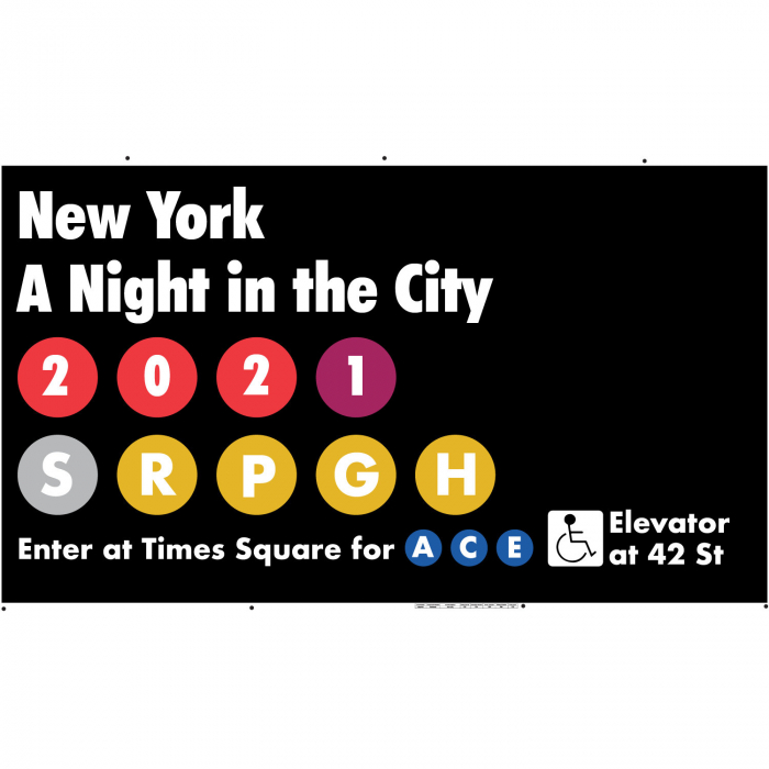 Personalized New York City Subway Sign (1 Piece(s))