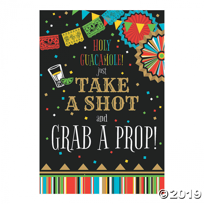 Fiesta Take A Shot Photo Prop Sign (1 Piece(s))