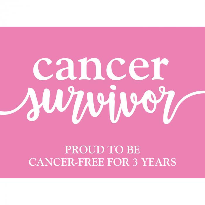 Personalized Cancer Survivor Sign (1 Piece(s))