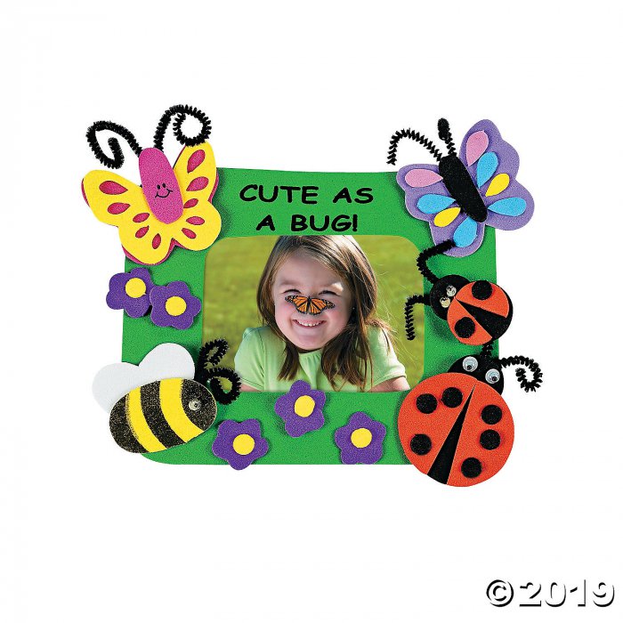 Cute As a Bug Picture Frame Magnet Craft Kit (Makes 12)