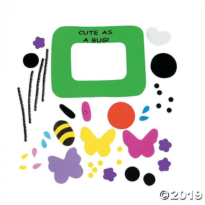 Cute As a Bug Picture Frame Magnet Craft Kit (Makes 12)