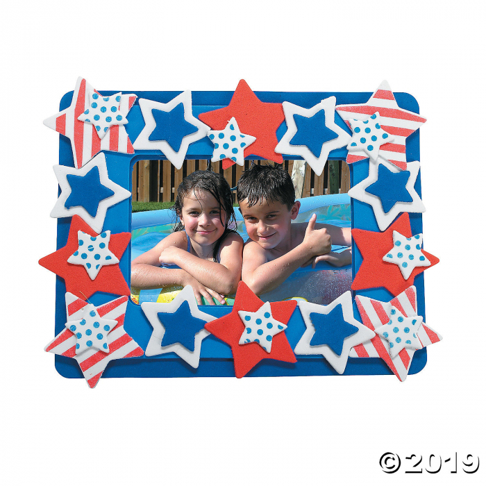 Patriotic Picture Frame Magnet Craft Kit (Makes 12)