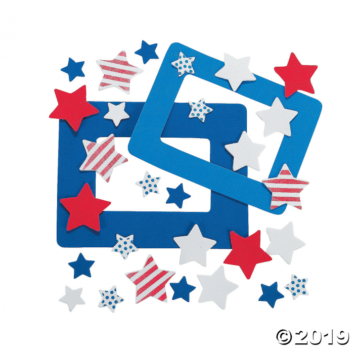Patriotic Picture Frame Magnet Craft Kit (Makes 12)