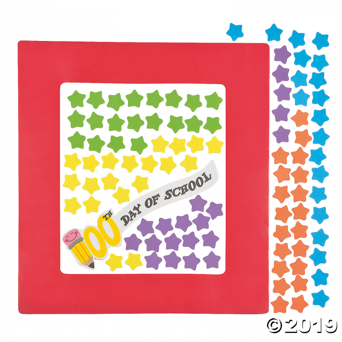 100th Day of School Picture Frame Craft Kit (Makes 12)