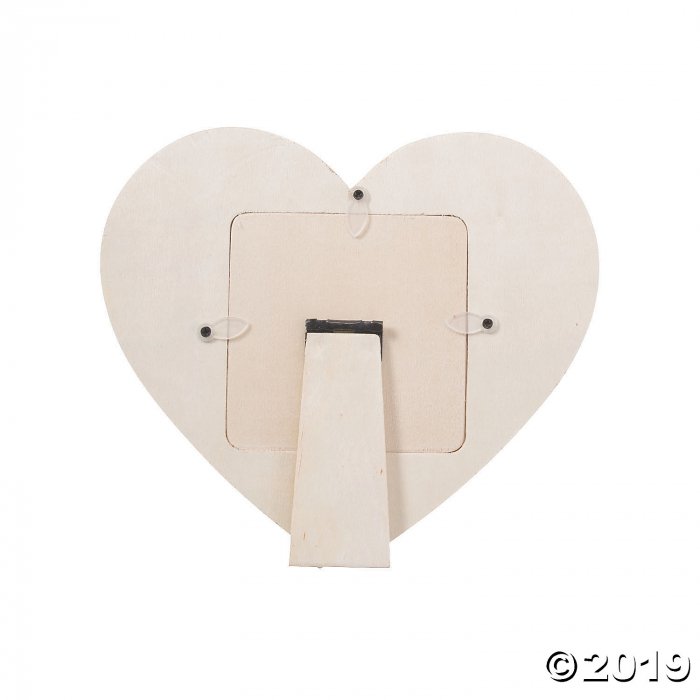 DIY Unfinished Wood Heart-Shaped Frames (Per Dozen)