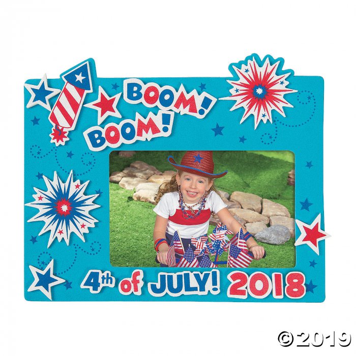 4th of July Picture Frame Magnet Craft Kit (Makes 12)