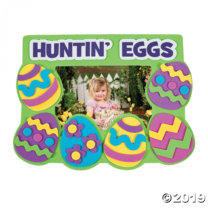 Easter Egg Hunt Picture Frame Magnet Craft Kit (Makes 12)