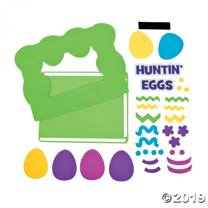 Easter Egg Hunt Picture Frame Magnet Craft Kit (Makes 12)