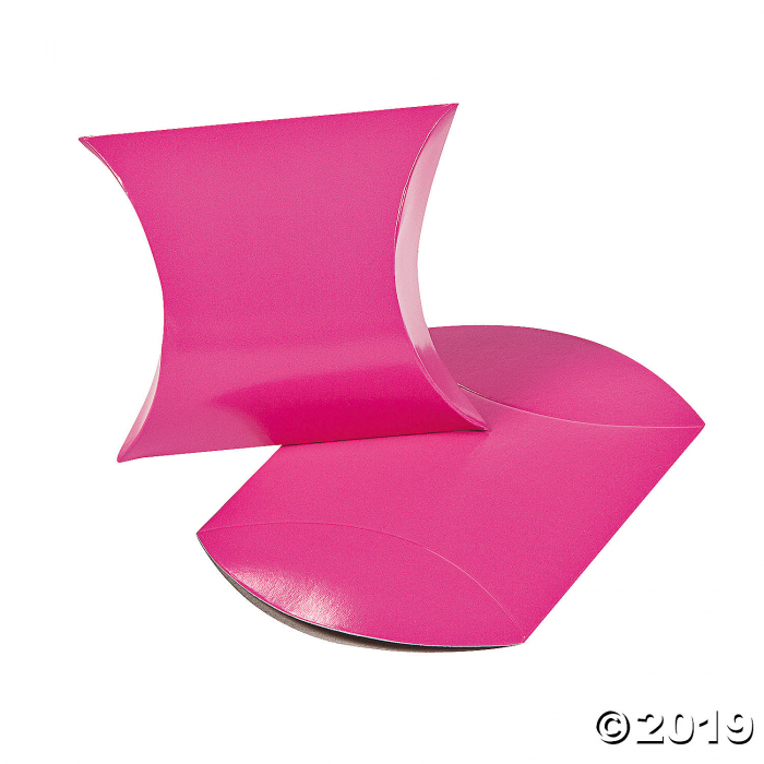 Hot Pink Pillow Boxes Per Dozen Glowuniverse Com