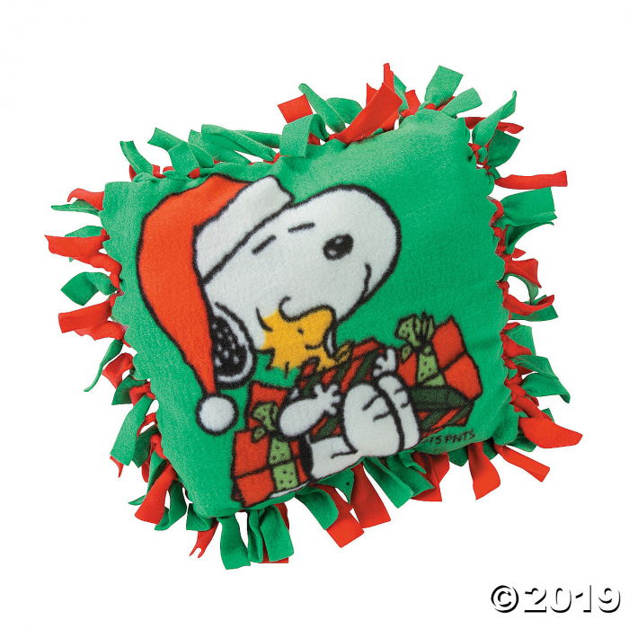 Peanuts® Christmas Fleece Tied Pillow Craft Kit (Makes 6)