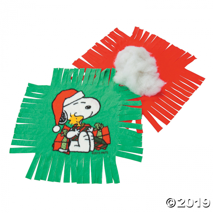 Peanuts® Christmas Fleece Tied Pillow Craft Kit (Makes 6)