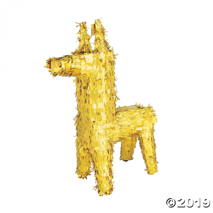 Gold Donkey Piñata (1 Piece(s))