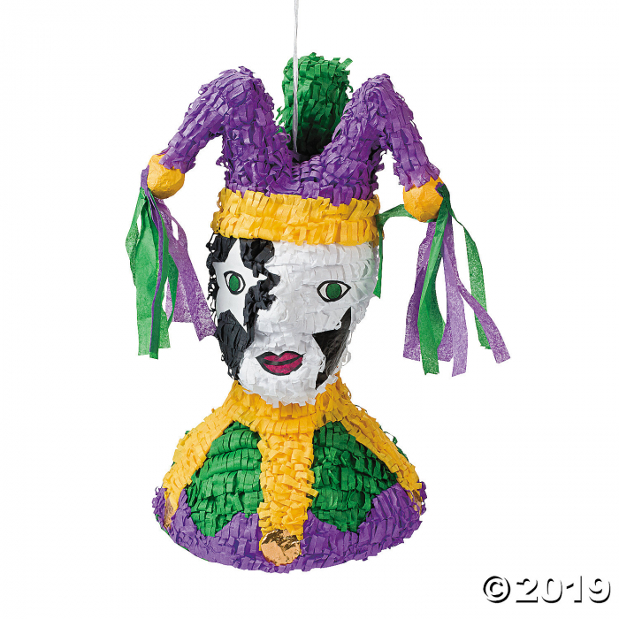 Papier-Mâché Mardi Gras Jester Piñata