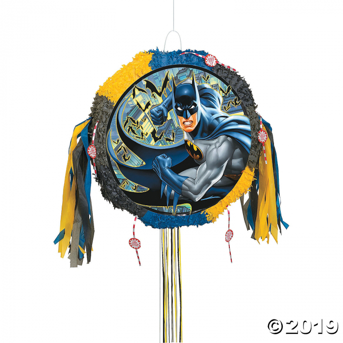 Batman Drum Pull-String Piñata (1 Piece(s))