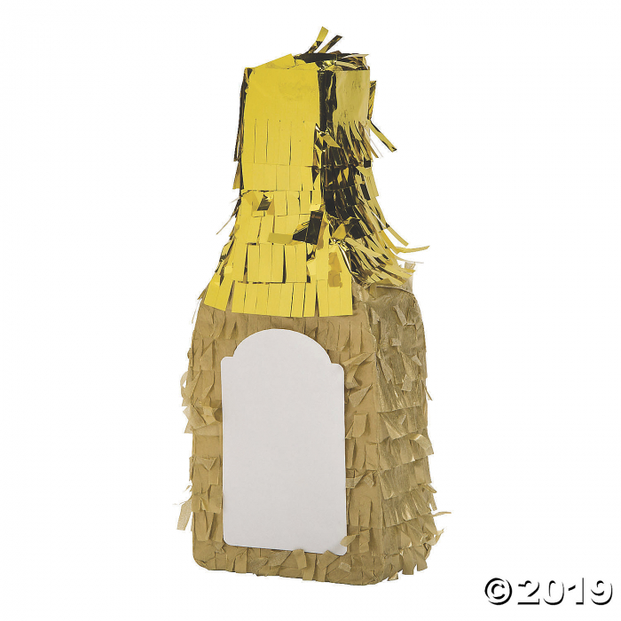 Mini Blank Champagne Piñata Decorations (6 Piece(s))