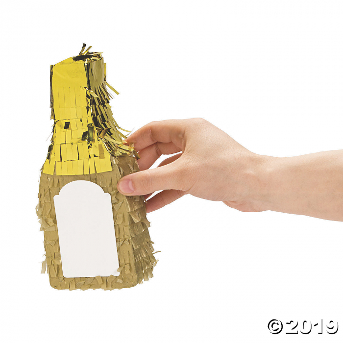Mini Blank Champagne Piñata Decorations (6 Piece(s))