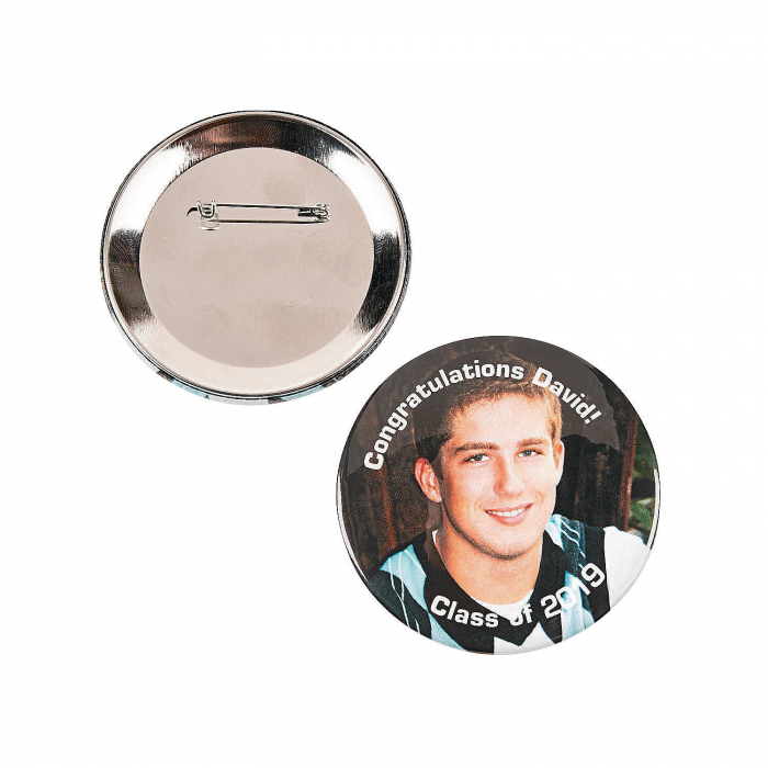 Large Custom Photo Buttons (Per Dozen)