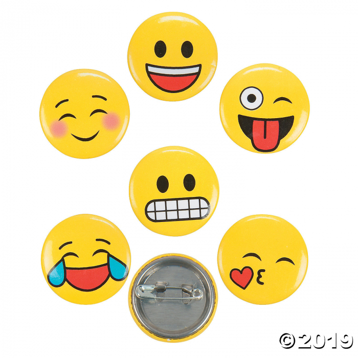 Emoji Mini Buttons (48 Piece(s))