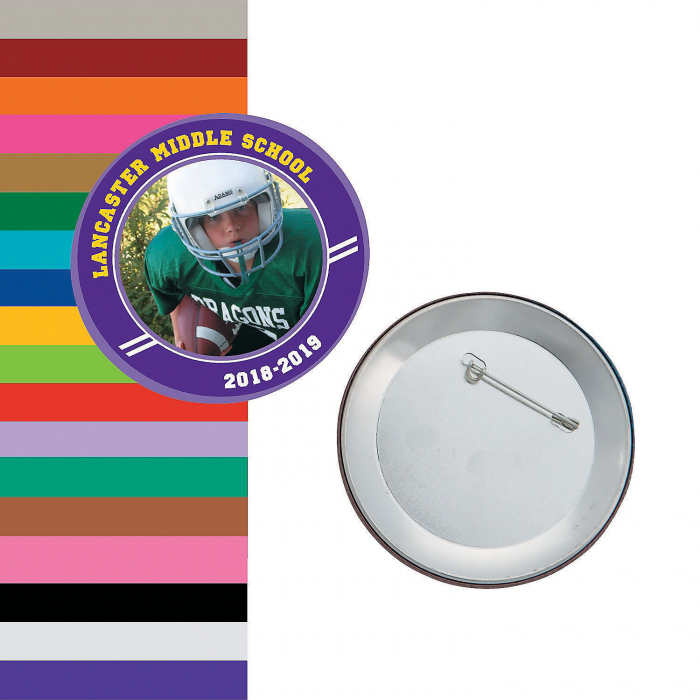 Custom Photo Team Spirit Buttons (1 Set(s))