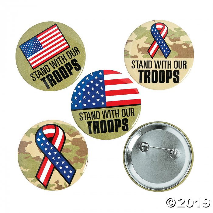 Support Our Troops Buttons (Per Dozen)
