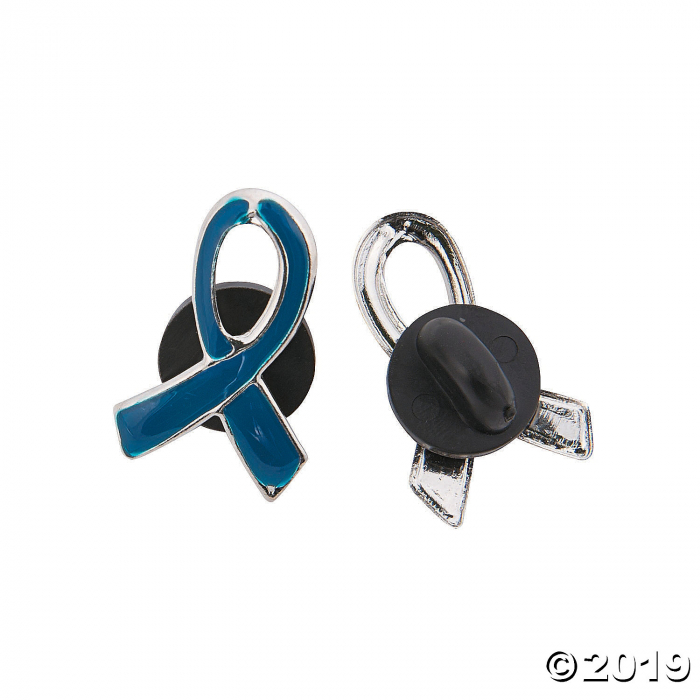 Blue Awareness Ribbon Pins (Per Dozen)