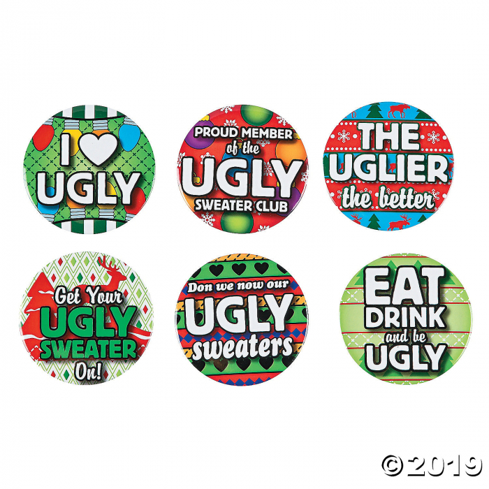 Ugly Sweater Buttons (24 Piece(s))