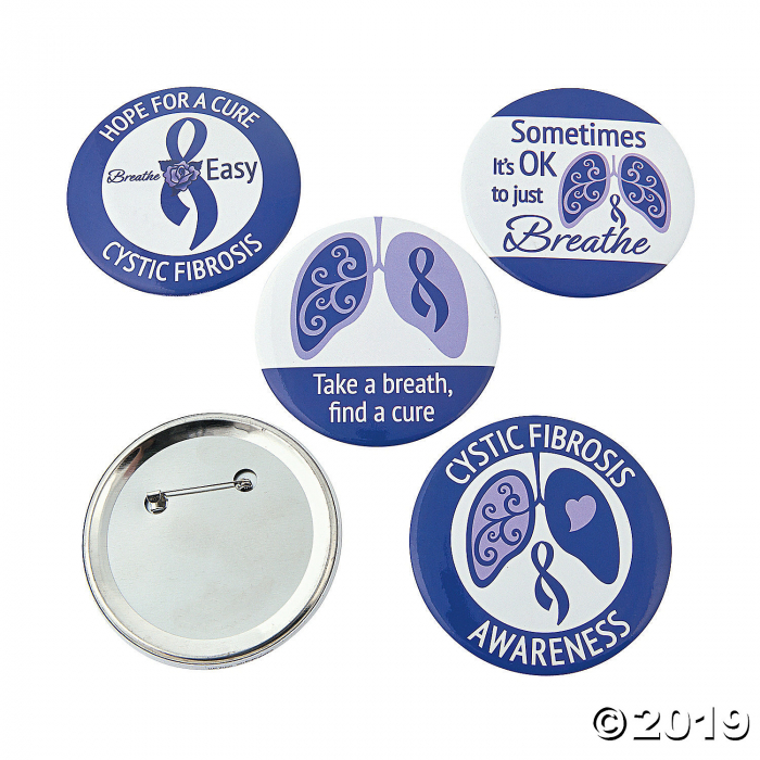 Cystic Fibrosis Awareness Buttons (Per Dozen)
